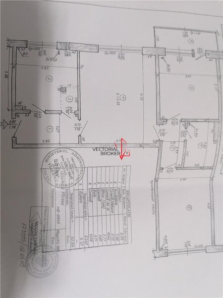 Gara de Nord, Metrou, 3 camere semidecomadate, et. 2, vedere mixta, 62 mp,
